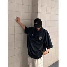 C316T8336P58夏装新款短袖T恤运动秋衣速干时尚V领绣花tee潮，男装T恤，电商C316
