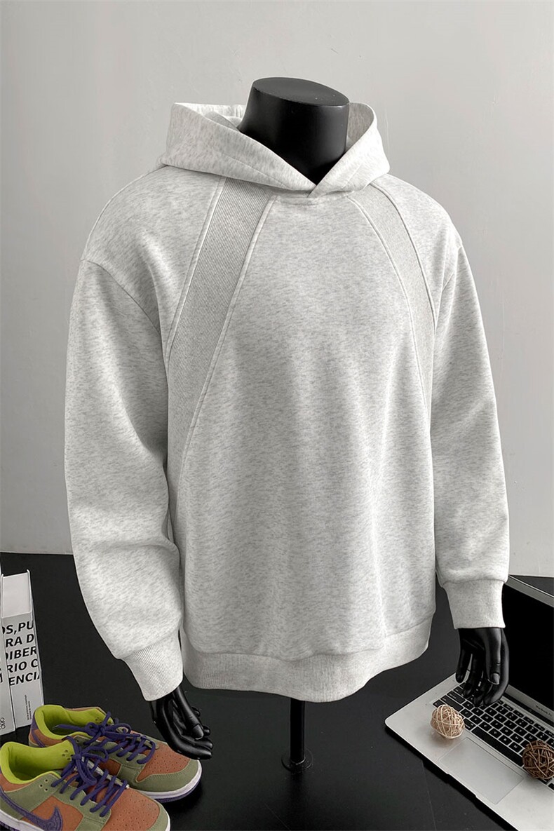 美式复古基础款上衣简约宽松连帽卫衣男W4678-P38【特价】,男装卫衣,电商A007