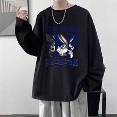控48重磅230g纯棉长袖t恤男大码圆领卫衣打底衫TX3234-P28，男装T恤，电商A040
