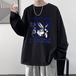 控48重磅230g纯棉长袖t恤男大码圆领卫衣打底衫TX3234-P28