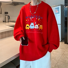 半高领毛衣男士大码针织衫男毛线衣男M18355-P45加绒款-P65，男装针织衫/毛衣，电商A040
