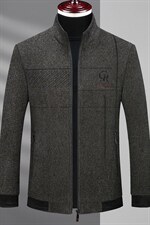 2023冬季中年男时尚休闲加厚夹克男立领爸爸装外套SFT82138-P175,男装夹克,电商B212（原钱塘6029）