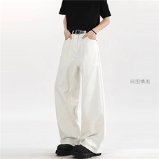 网图大加厚直筒宽松全棉水洗美拉德牛仔裤休闲裤K10231-特P35，男装牛仔裤，电商A099