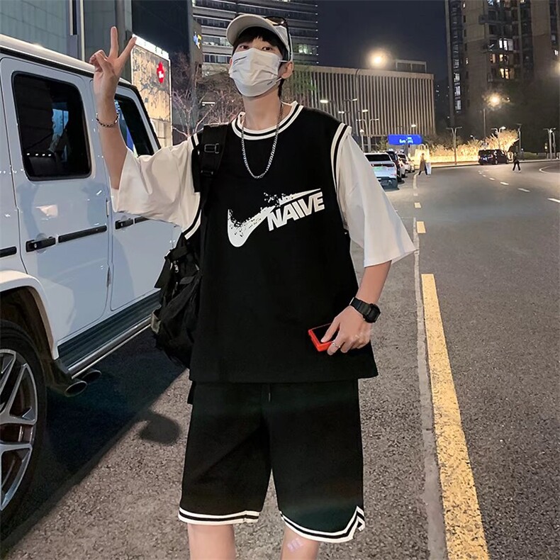 男潮流休闲套装宽松套装运动套装F14P38,男装休闲套装,星座1116-2