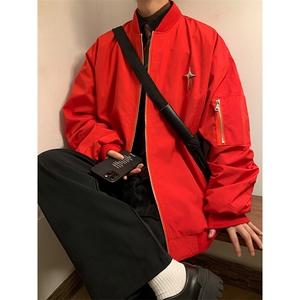JK8103/P68秋装港风立领夹克男女外套棒球服防水大码潮工装上衣图片