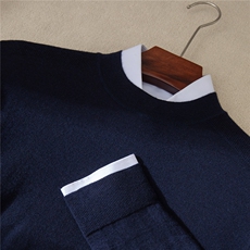 2025秋冬百搭时尚简约无缝半高针织羊绒衫，男装羊绒套衫，牧群羊绒