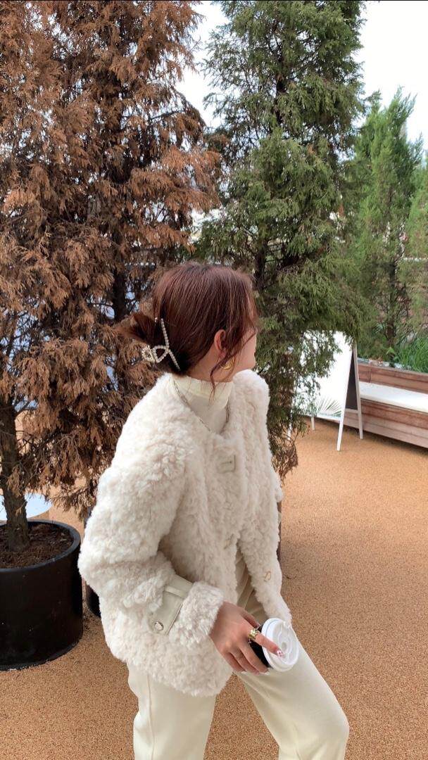 冬季新款湾水貂皮毛外套，其它，红头发儿