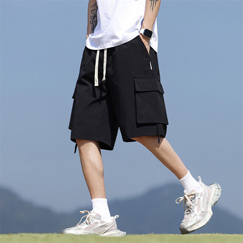 工装短裤男士夏季薄款宽松直筒休闲裤舒适百搭五分裤Q29121-特P28,男装牛仔裤,星座610（原A335）