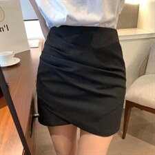 现货夏季不规则褶皱短裙巨显瘦，其它，XTZ style