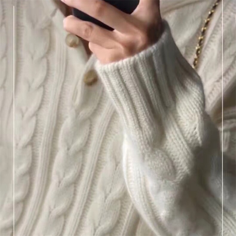 毛衣女秋冬2024秋冬款连帽洋气慵懒宽松软糯针织衫上衣,女装羊毛衫,思途羊绒