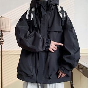现货5W件冬季三防美式boxy解构连帽雪山冲锋衣棉衣男女棉服厚外套图片