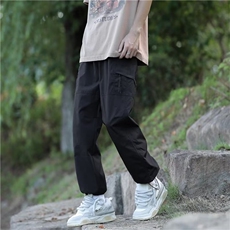 加绒款冲锋裤男新款青少年时尚休闲裤RG213P43，男装休闲裤，星座1116-2