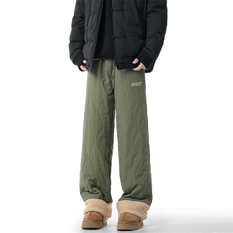 A408-24K2511-1-P65-X89-M-3XL防寒羊羔保暖裤冬季加绒滑雪棉裤，男装棉裤，电商A408