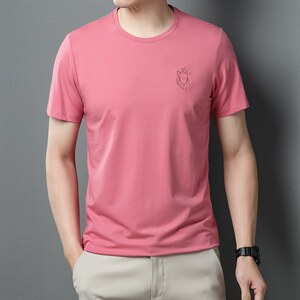 BGW32531男式2023夏季新款T恤衫男短袖圆领休闲体恤P43图片