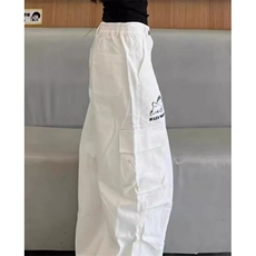 高街小狗刺绣工装牛仔裤女春秋直筒宽松阔腿拖地裤子KA9027，男装牛仔裤，星座1116A（原606A-3）