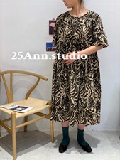 复古图腾连衣裙，女装连衣裙，25Ann·Studio