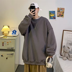 纯色卫衣男潮ins港风潮流圆领WB01P25，男装卫衣，星座1116-2