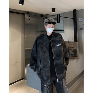美式复古棒球服男2025秋季潮牌工装飞行夹克 XZ514-2-24246-P118图片
