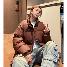 中性风冬装港风pu软皮刺绣棉服棉衣休闲加厚外套男G1108P128，男装棉衣，电商A339