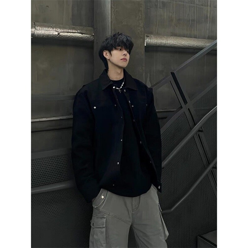 重磅帆布工装夹克外套-JK0105-P90,男装夹克,星座313A(原308A-2)