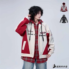 2025春秋vintage机车夹克男女潮牌情侣高级感外套美式飞行员短款，男装夹克，星座1210-1