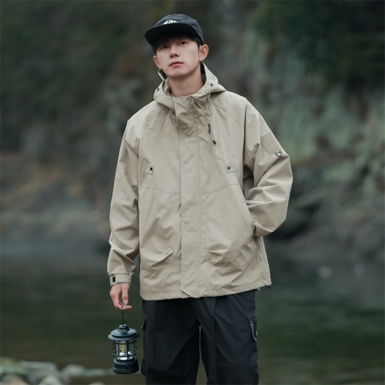 Cityboy情侣时尚连帽冲锋衣外套夹克团体班服,男装夹克,星座301D-5(原星座1415）