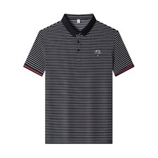 夏季新款男士条纹短袖T恤薄款男装青年休闲时尚Polo体恤衫上衣,男装T恤,电商B212（原钱塘6029）