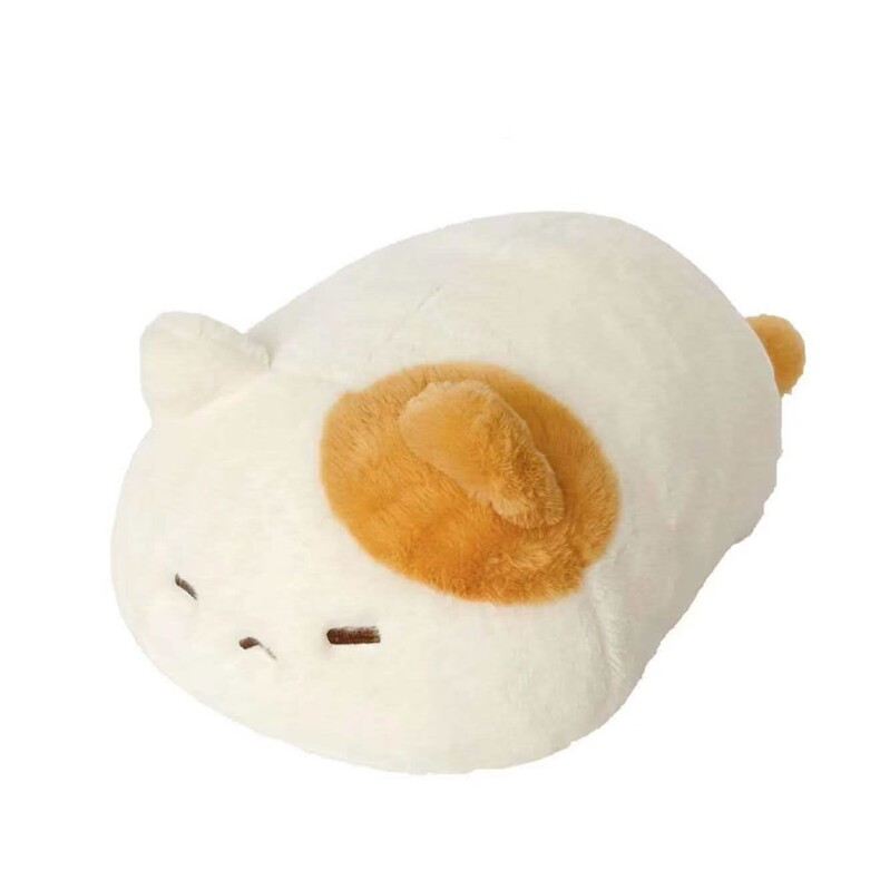 趴版猫咪抱枕，萍恰玩具