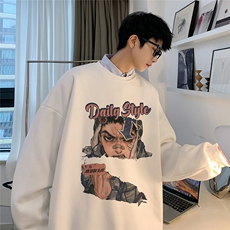 直播360克重磅美式潮牌印花卫衣Y102特P28同步供应华棉品质，男装卫衣，电商A486