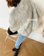【现货】防皮草外套，女装皮草，F/TU