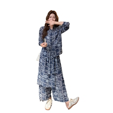 瑞2C278-2025秋新款叠穿两件套套装9013-P155-K228，女装套装/套裙，2C278