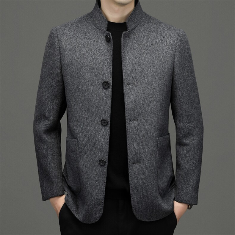 BWY8209钱塘2020-2中年男士冬季厚款商务休闲毛呢夹克外套P230,男装夹克,钱塘207-2