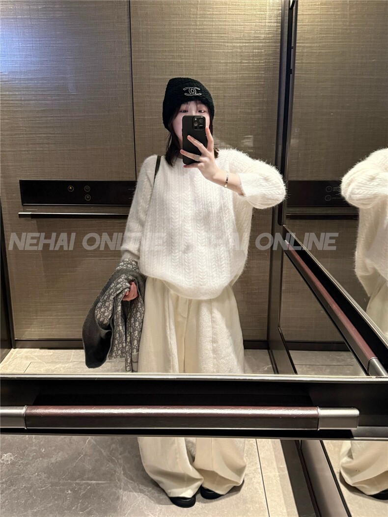 2025年秋季时尚百搭通勤简约休闲羊毛衫,女装羊毛衫,恩泰羊绒