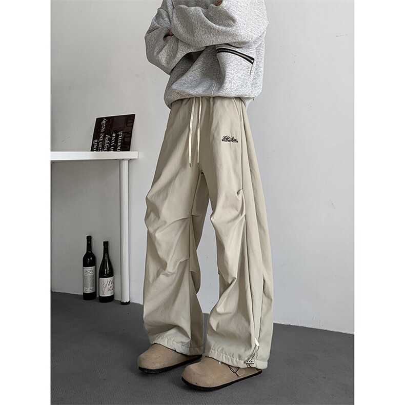 美式复古工装伞兵裤阔腿休闲裤春秋冬款百搭K0658-P42常规P46加绒图片