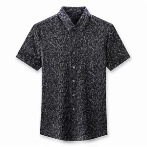 夏季男士纯色短袖无痕衬衫商务男装冰丝免烫衬衣男装打底衫图片