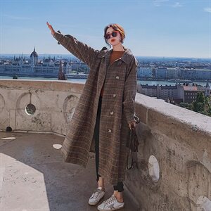 大货已出 2020冬季新款 格子外套8605-A58（）,女装毛呢外套,浙宝225