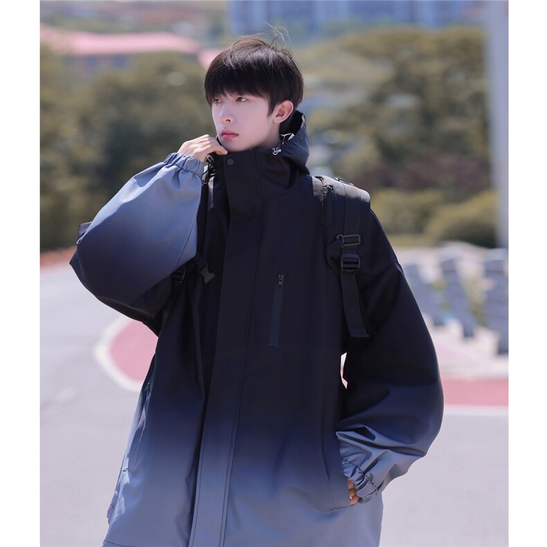 1港风山系防水渐变大码M-5XL夹克男聚酯纤维JK77088P85控128，男装夹克，星座226-2