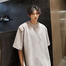 潮男圆领纯色T恤A071-T30-P35，男装T恤，电商A071