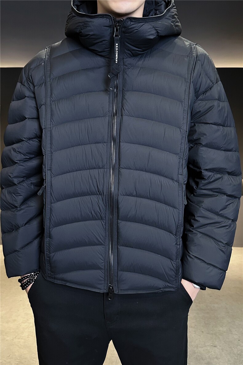 新标902025新款高品质无胆穿刺宽松排骨服连帽羽绒服5878-P355,男装羽绒服,电商A413