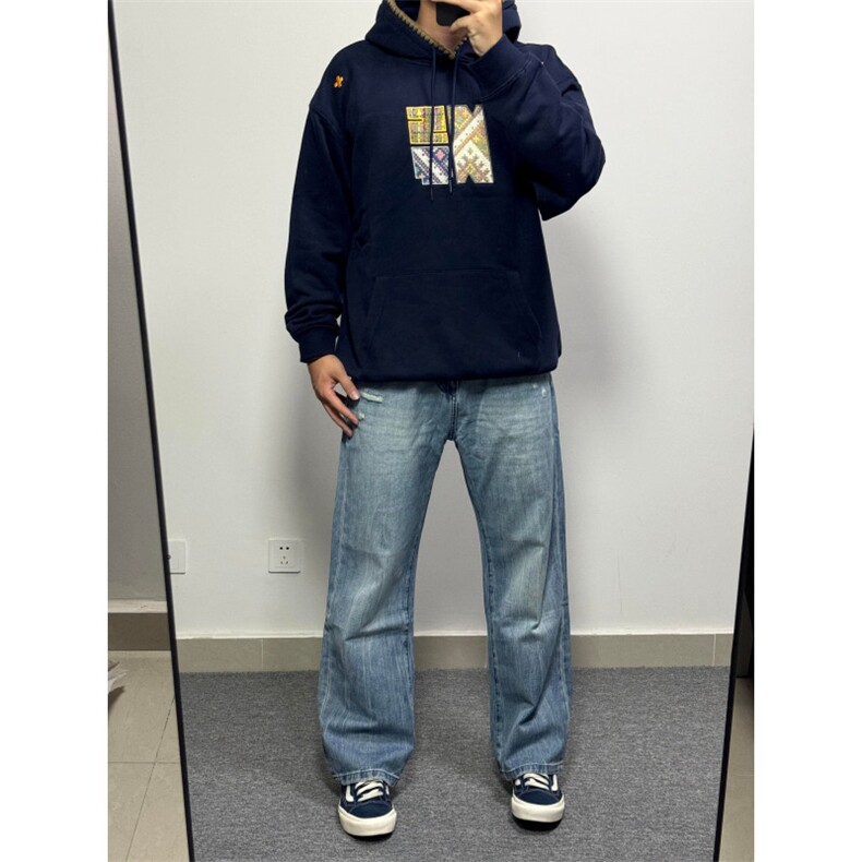 网络图现货！美式慵懒风宽松潮流连帽卫衣HY99-P58,男装卫衣,星座1005-6