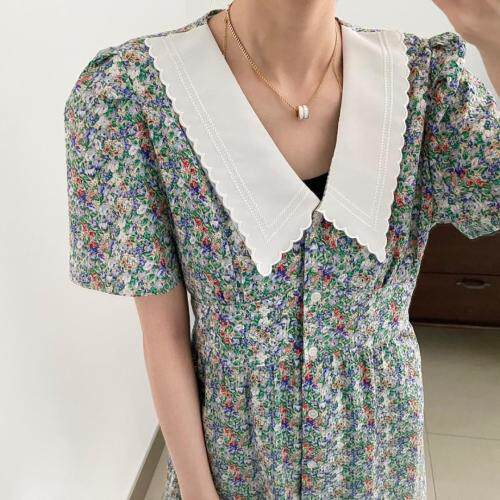 【现货】夏季新款韩版碎花连衣裙，女装连衣裙，one&two