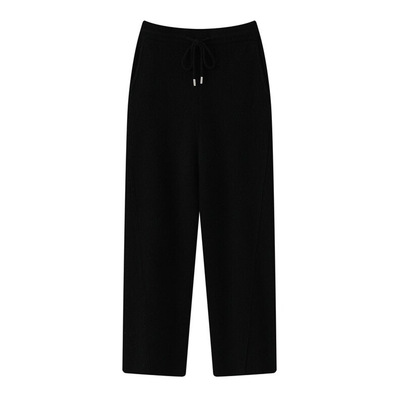 2025年秋季新款空气层加厚针织弯刀阔腿裤时尚休闲通勤百搭，男装阔腿裤，雪贝坊二店