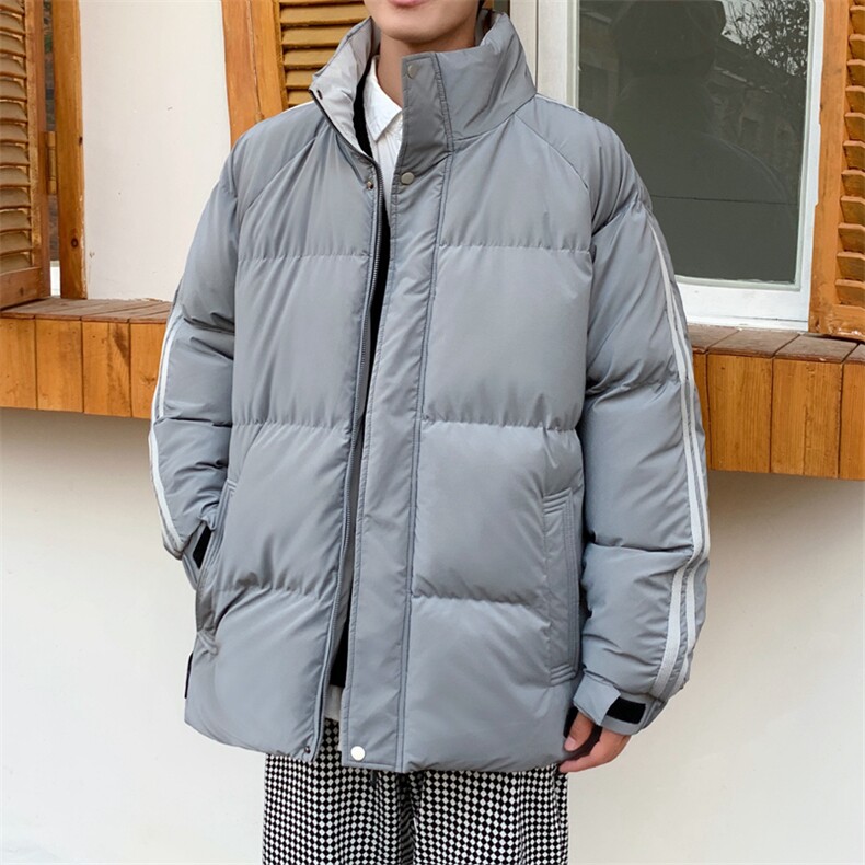 情侣棉衣男秋冬季加厚棉袄外套条纹宽松ins潮面包棉服M0752-P108,男装棉衣,星座308B-1