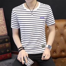 纯棉短袖T恤男夏季新款韩版修身圆领印花百搭休闲打底衫潮主推，男装T恤，星座1206（原A206）