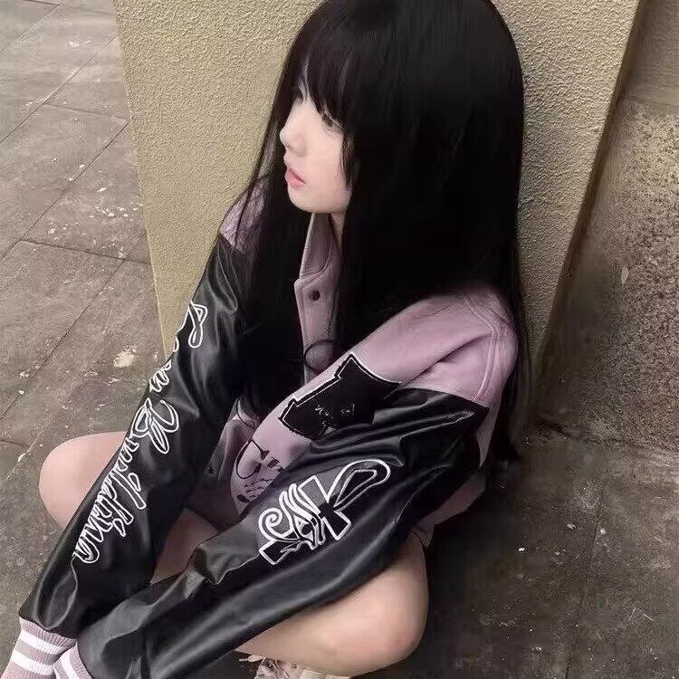 A202-P65文艺ins流行慵懒新款气质高街重工刺绣棒球服日系,女装职业装,电商B323A