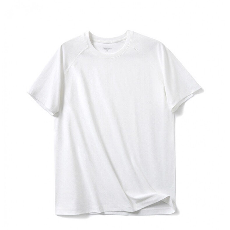 网图腋下打孔冰皮速干短袖男款夏季凉感t恤透气冰丝特P14，男装T恤，电商C306-1