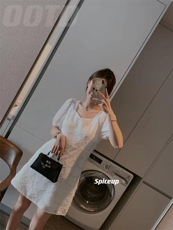 羽毛连衣裙，女装连衣裙，TWO LAPS