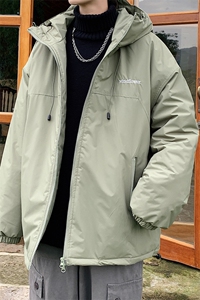 新款冬季加绒加厚连帽棉衣冲锋衣潮牌棉服外套港风男装JK2800P95图片