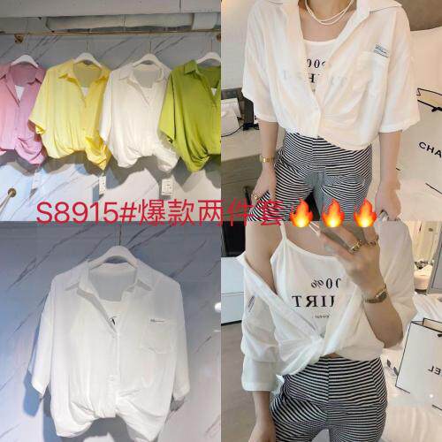 短袖T，女装，时尚组合