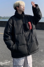 PU皮棉衣男冬季新款港风宽松立领棉服学生面包服MF8603-P85，男装棉衣，星座214-3